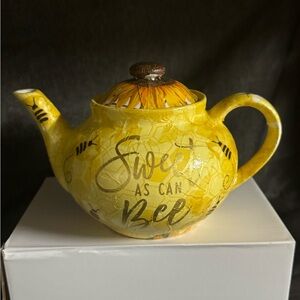 Sweet As Can Bee Yellow Teapot